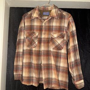 Pendleton 100% wool Plaid shirt